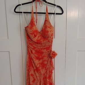 City Triangles floral halter dress